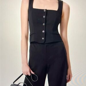Rag & Bone Black Sleeveless Jumpsuit